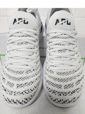 APL Techloom Wave White & Black Knit Sneakers Women's New